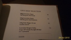 Angus Steak menu david papkin
